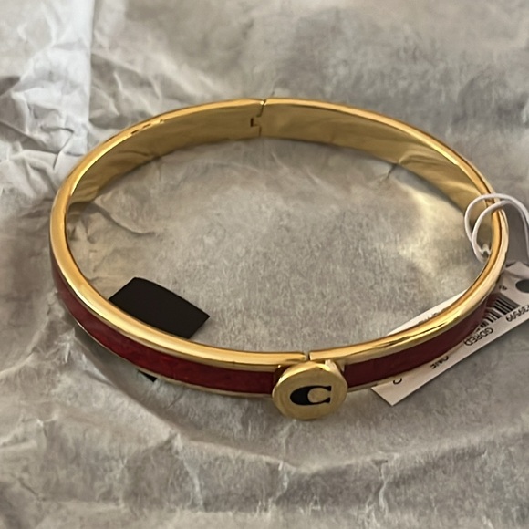 Coach Iconic Glitter Bangle In Red - Picture 4 of 7